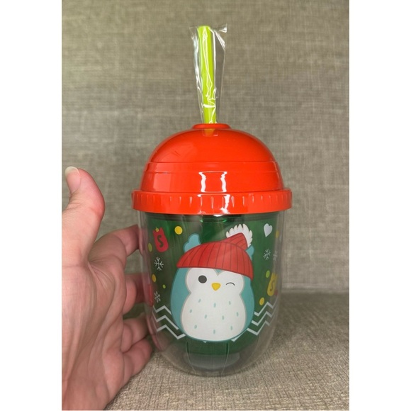 Holiday Squishmallow Cup With Straw - Picture 3 of 9